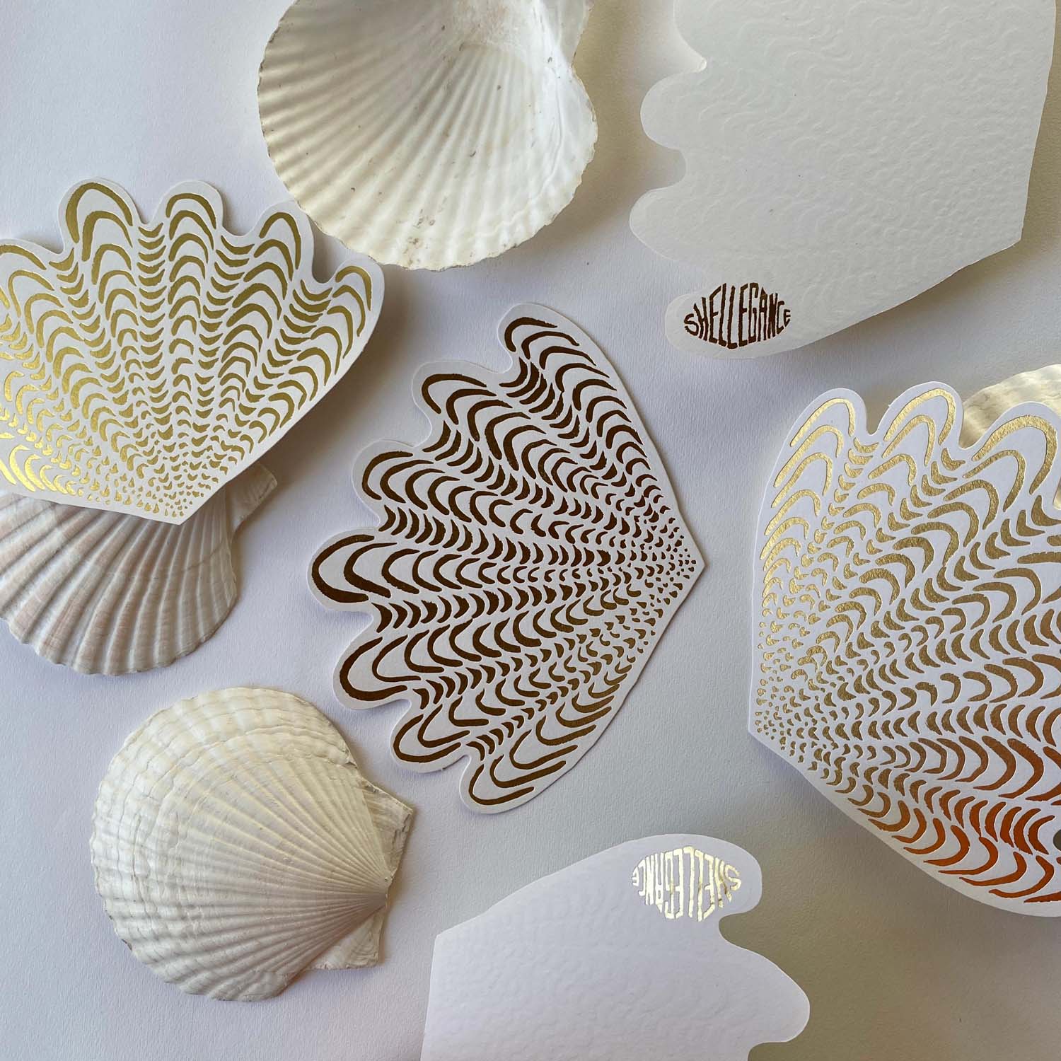 Golden A5 Postcard set of 5