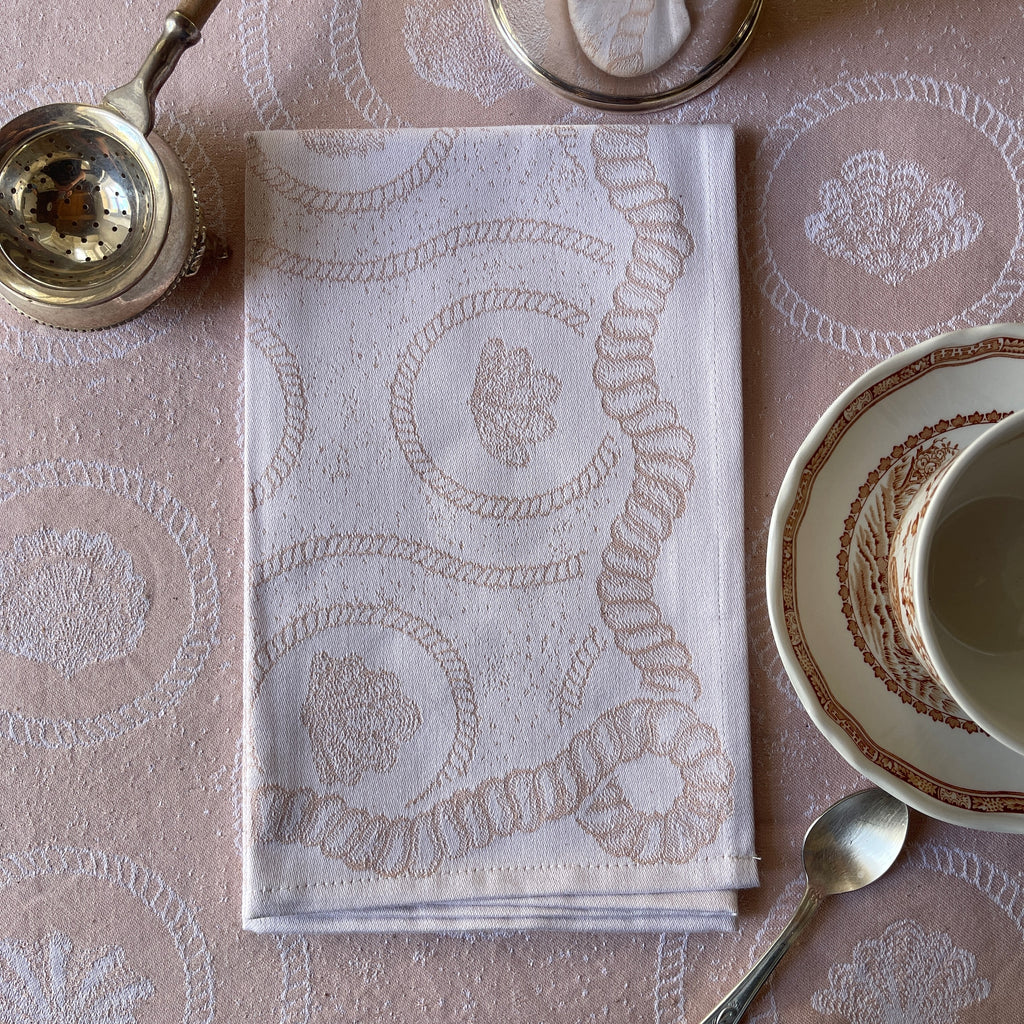 Dusty Pink Heirloom Napkin or Hand towels set of 4