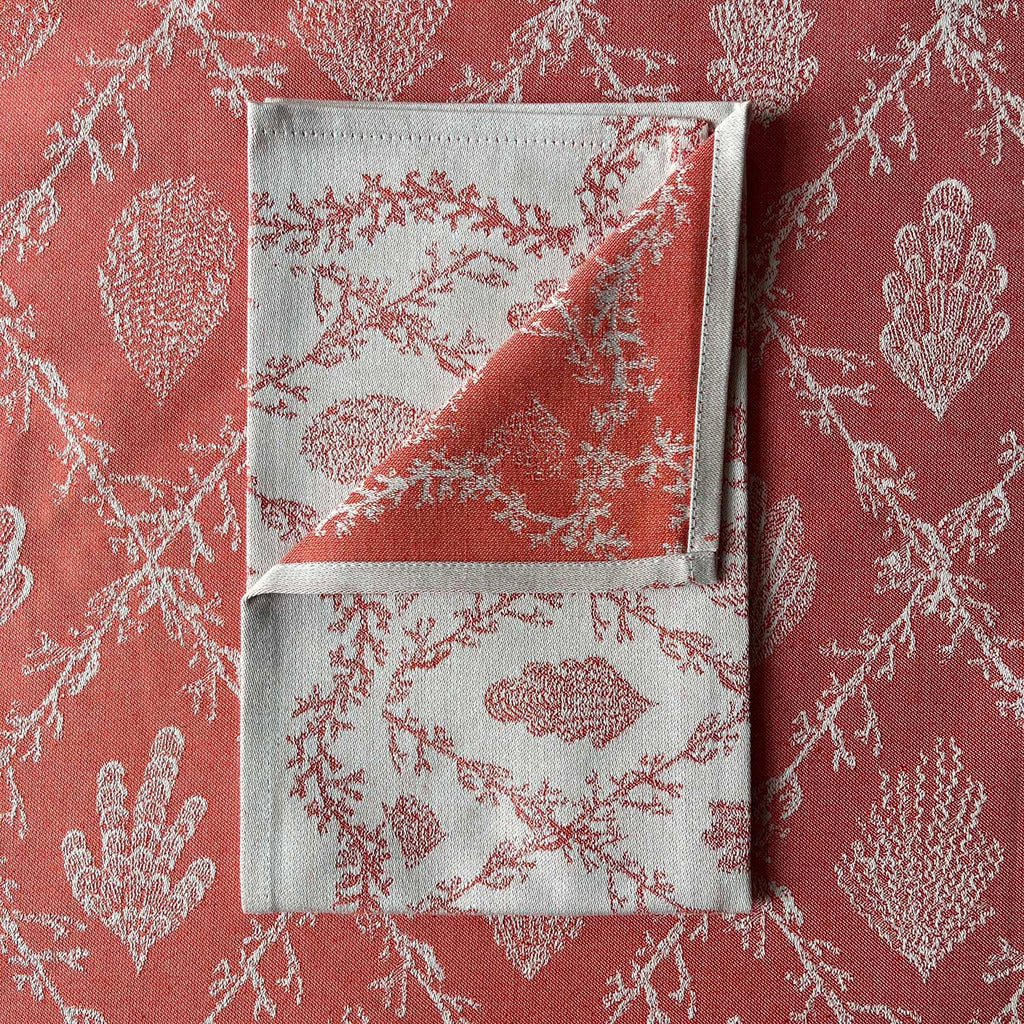 Red Heirloom Napkin or Hand towels set of 4