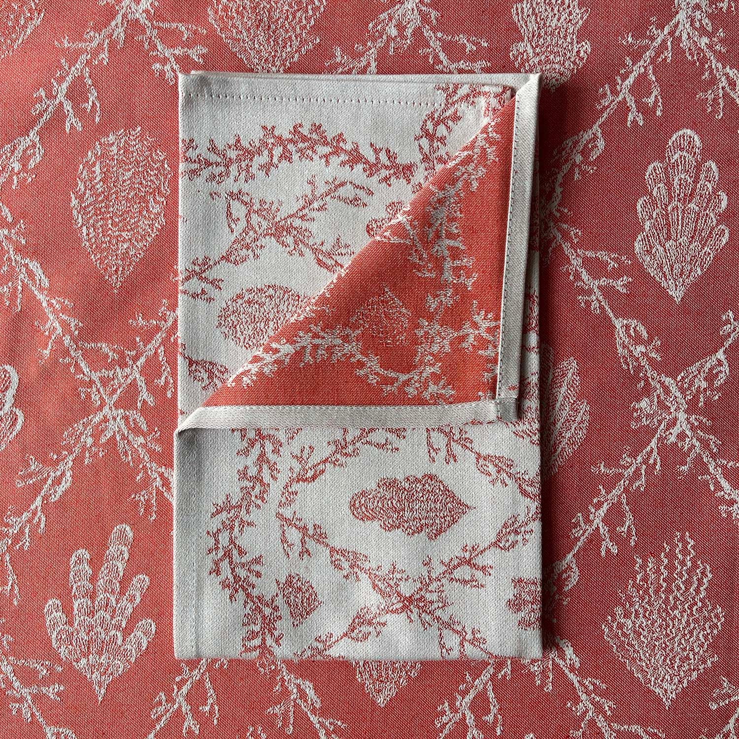 Red Heirloom Napkin or Hand towels set of 4