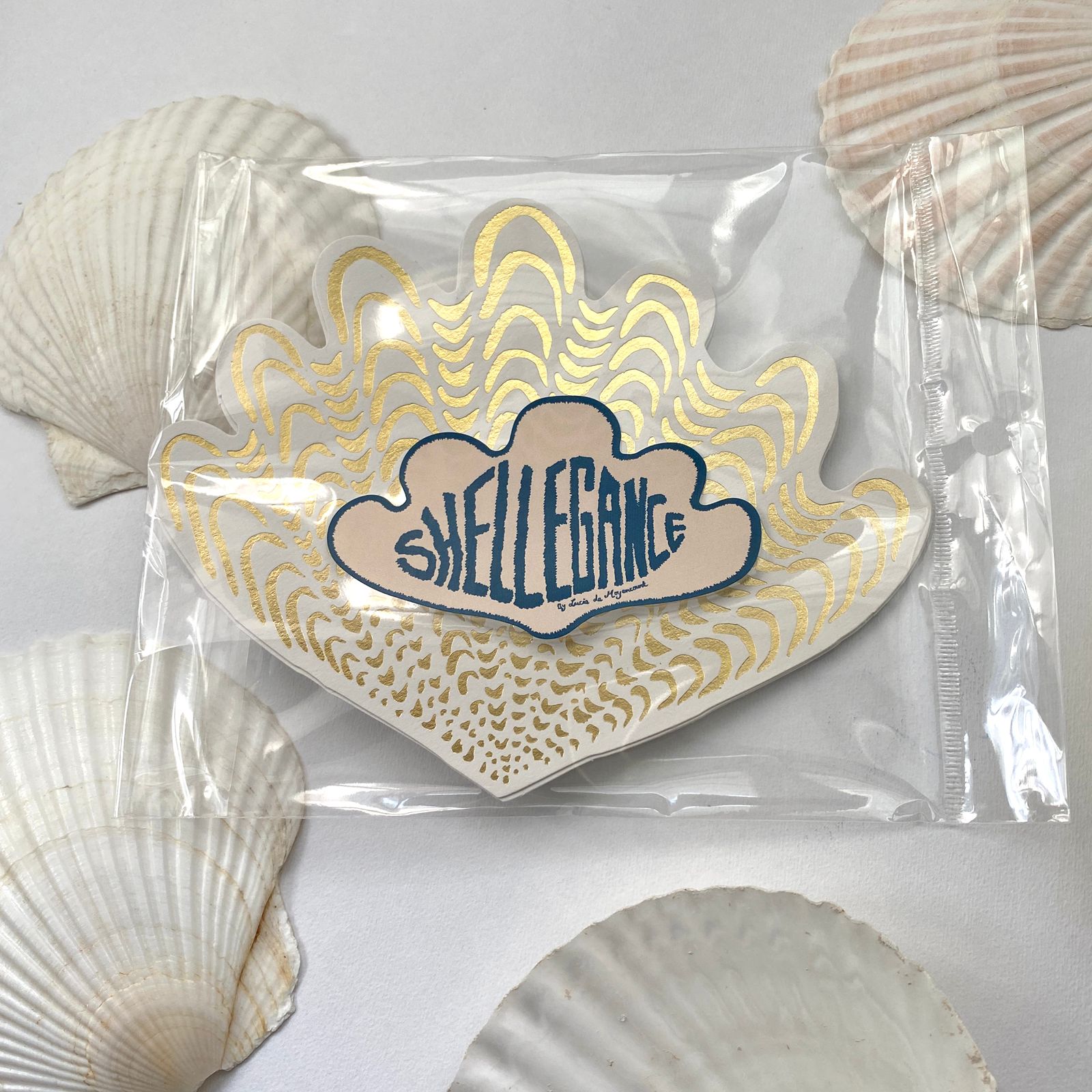 Golden A5 Postcard set of 5