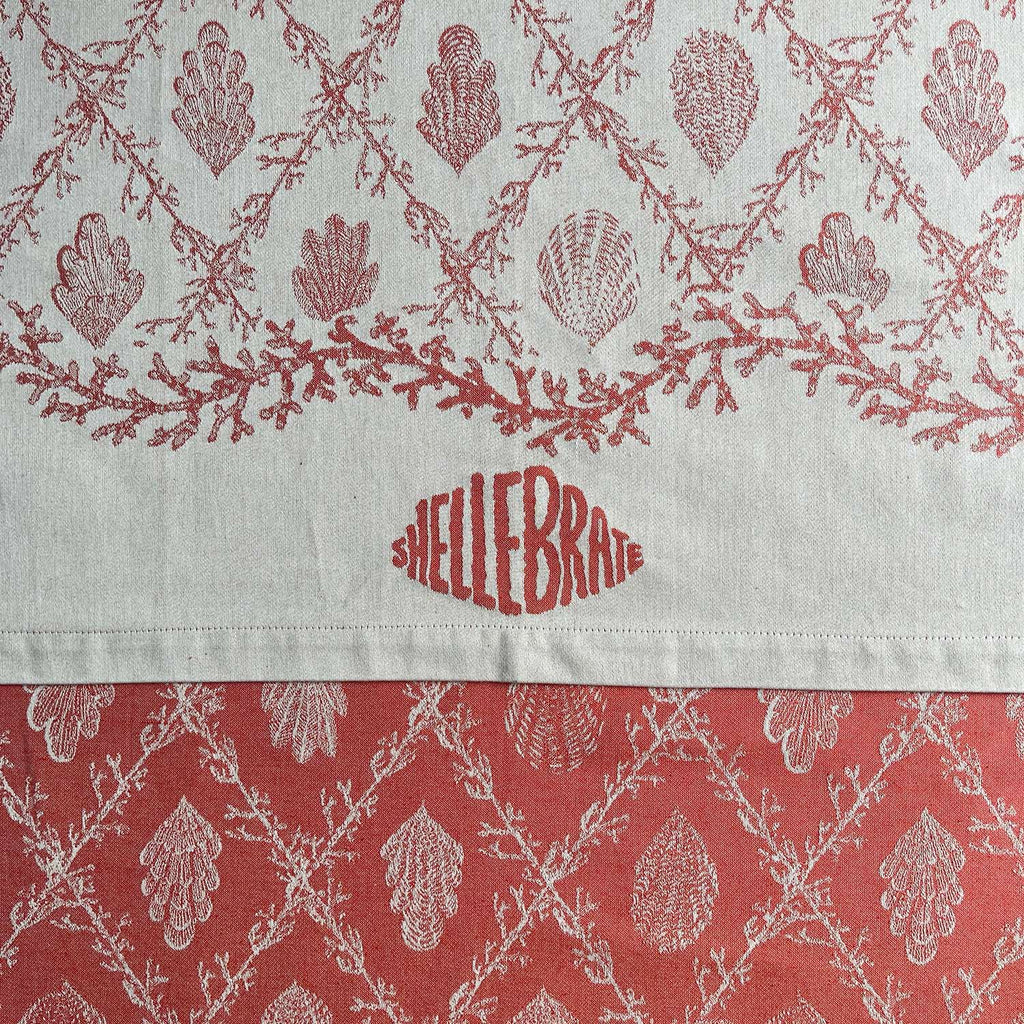 Red 8 Seater Heirloom table cloth