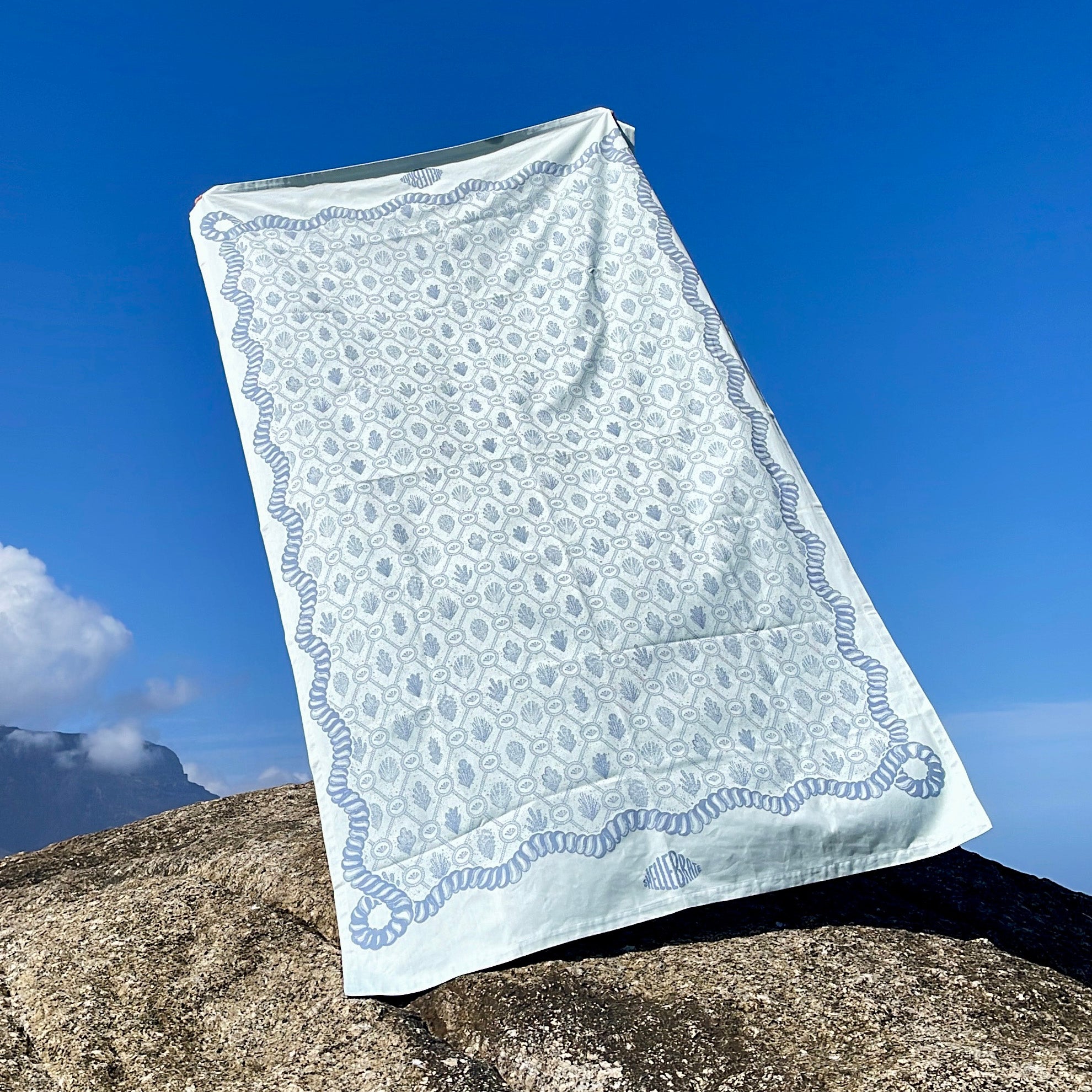 Blue 8 Seater Heirloom Tablecloth