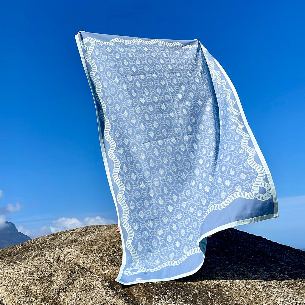 Blue 8 Seater Heirloom Tablecloth