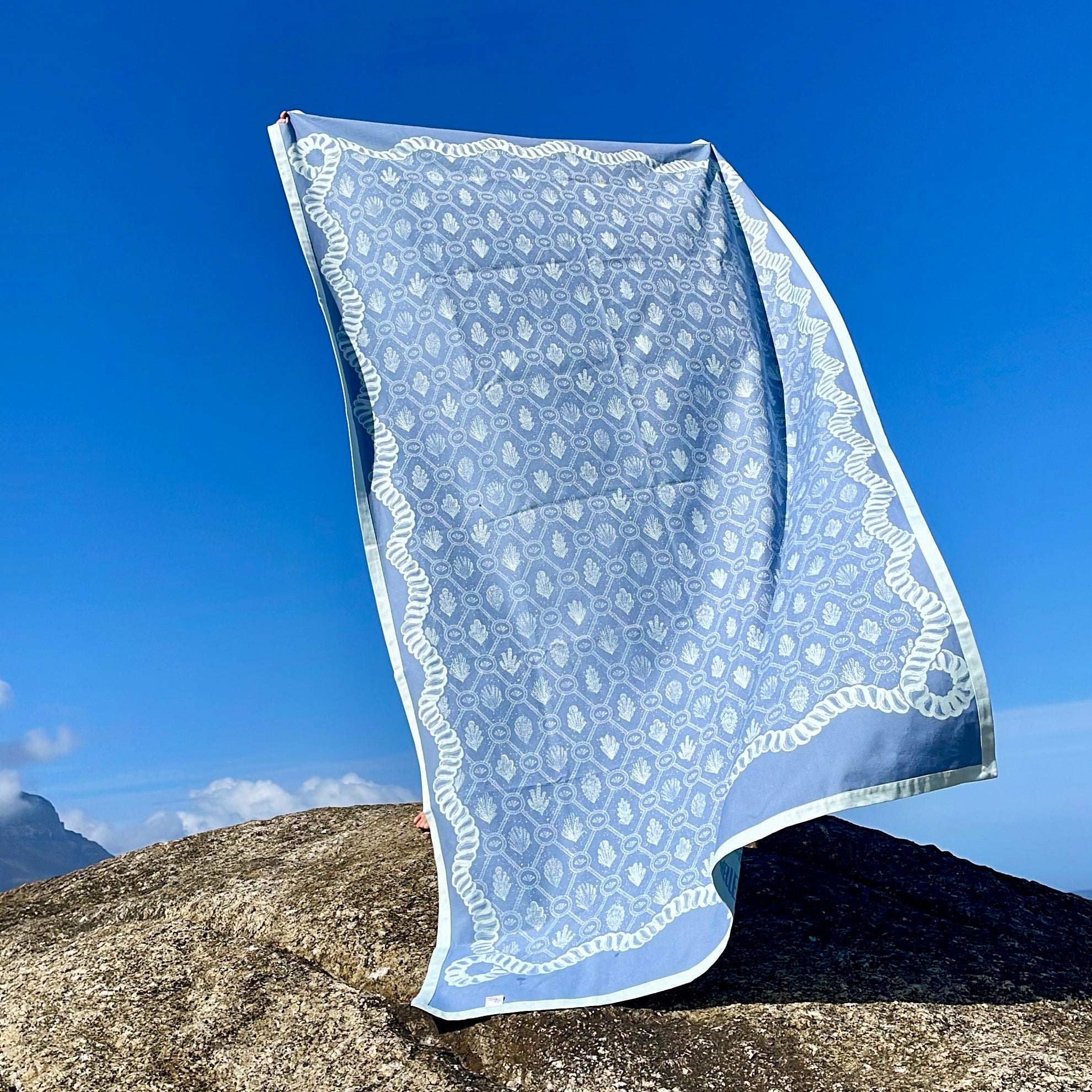 Blue 8 Seater Heirloom Tablecloth
