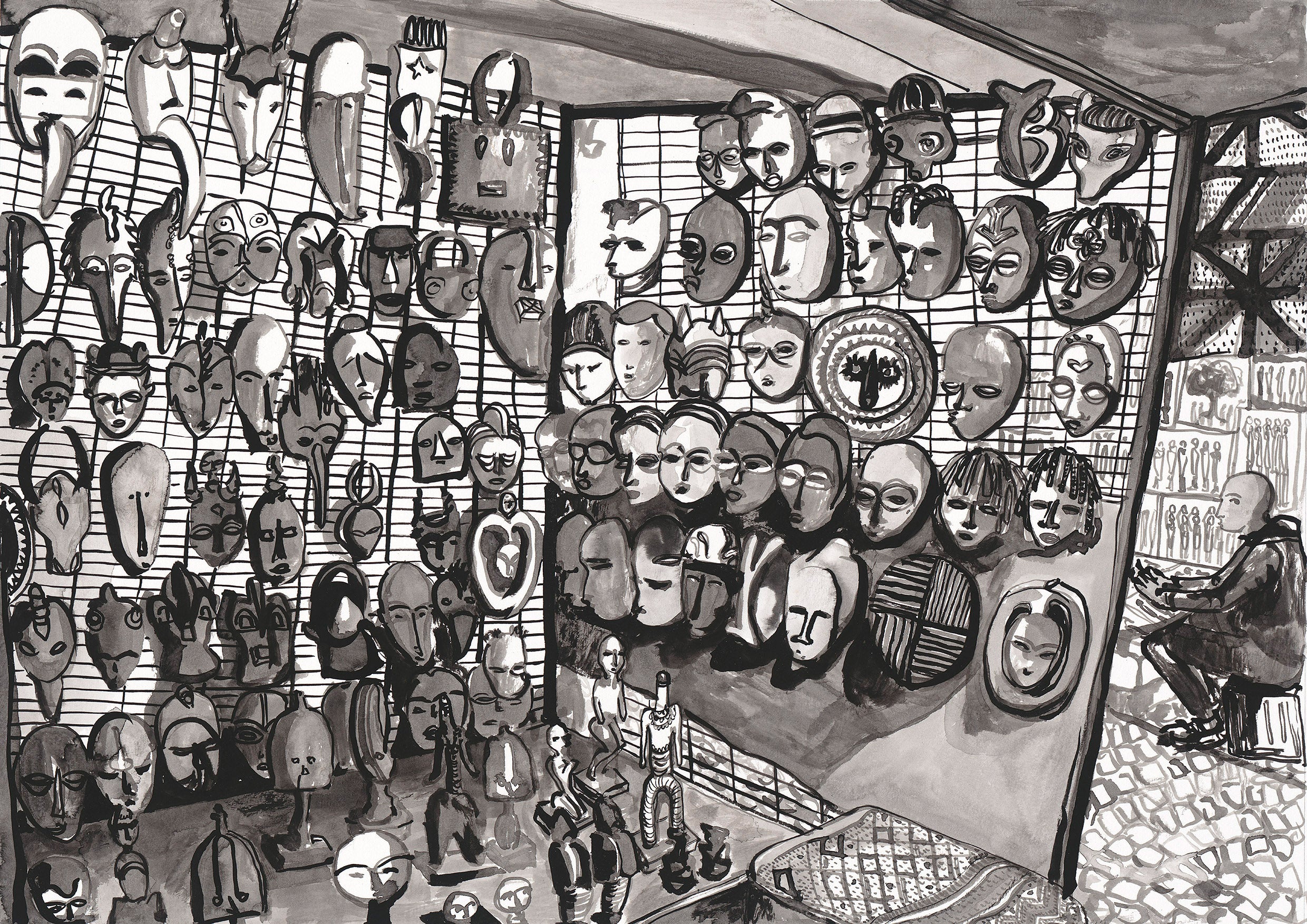 Green Market Sq Masks