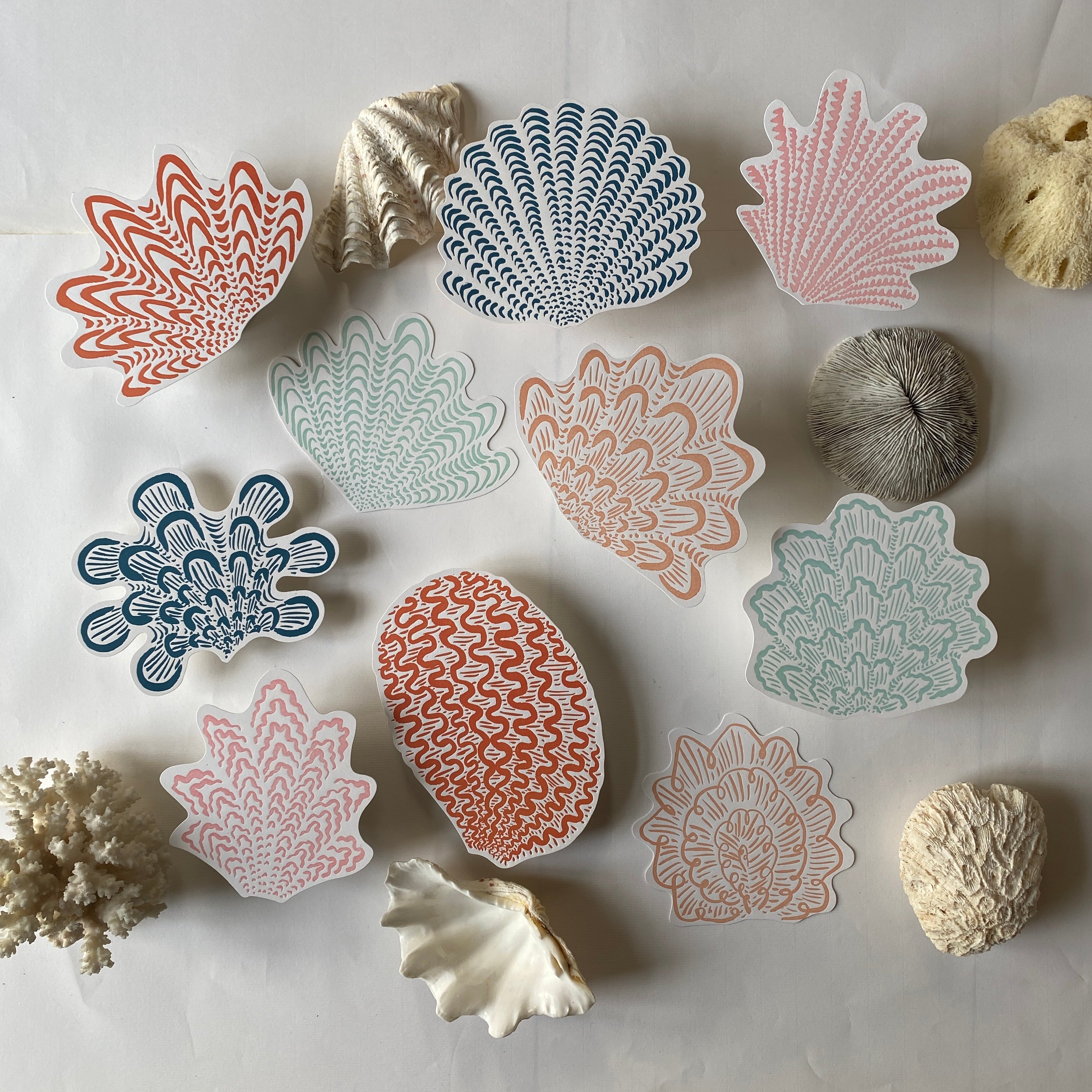 A5 shell postcards whole collection