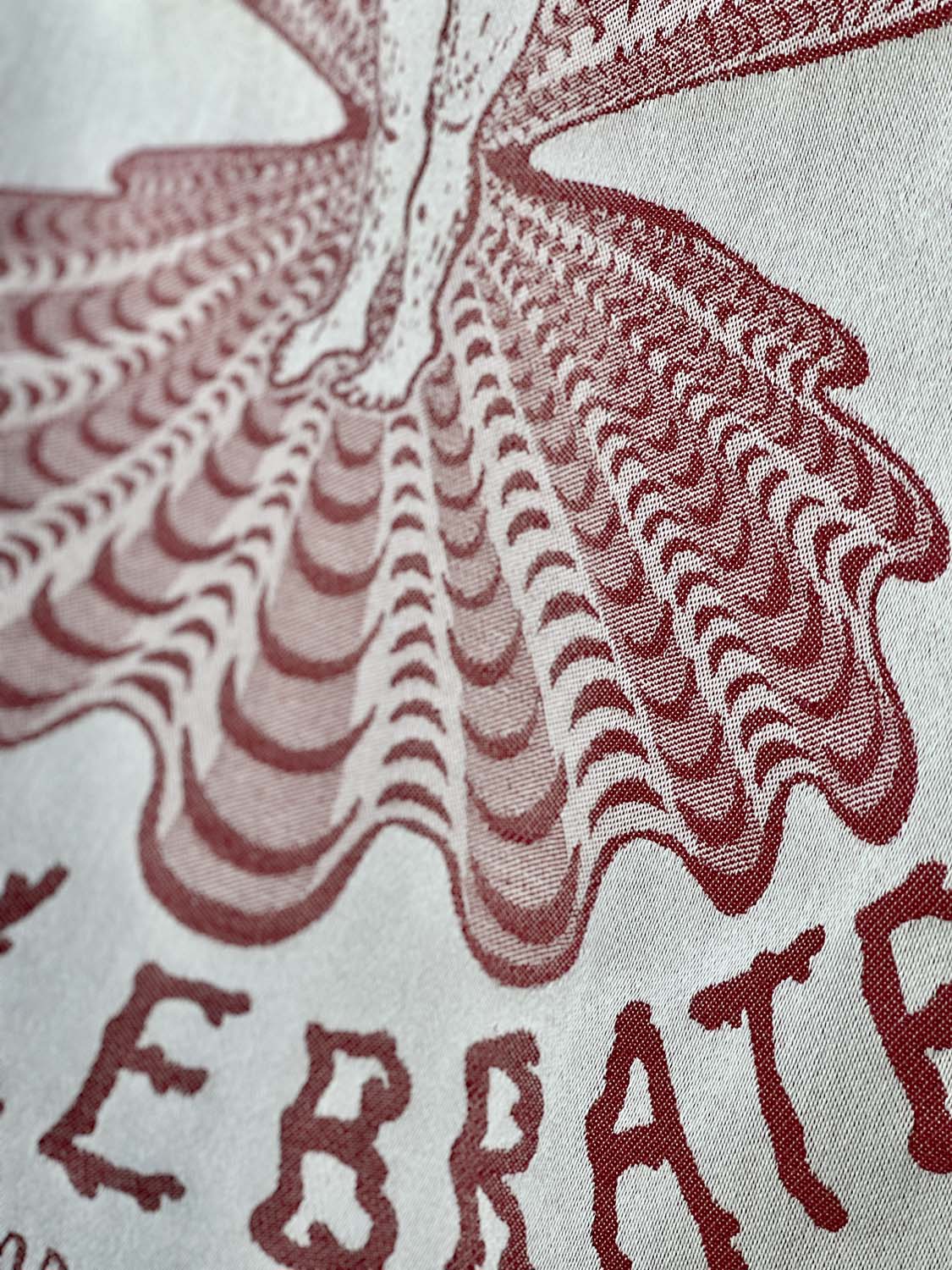 Burgundy (male) Venus Jacquard Tea Towel