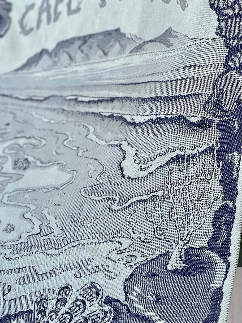 Cape Town Shell Beach Jacquard Tea Towel