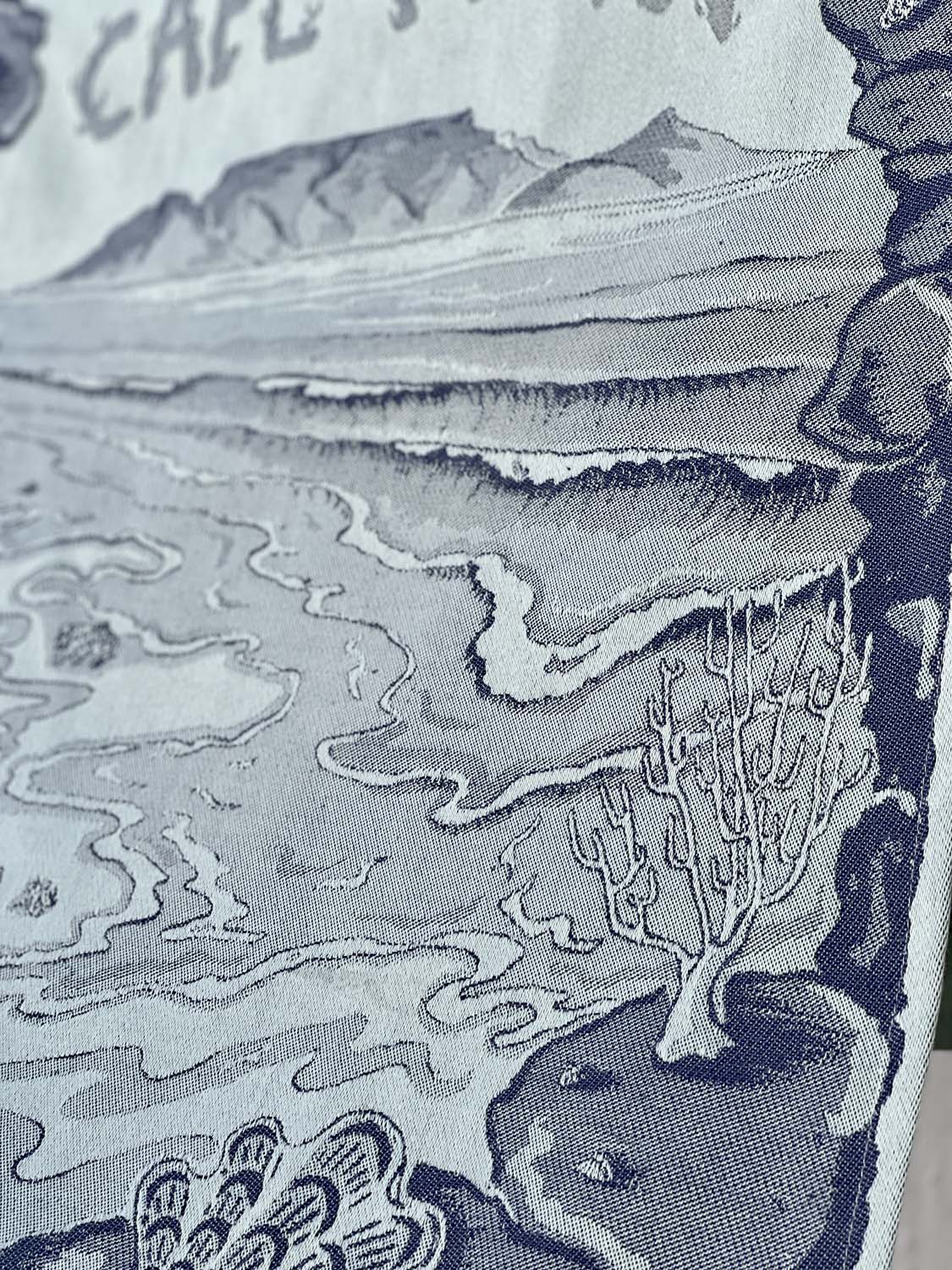 Cape Town Shell Beach Jacquard Tea Towel