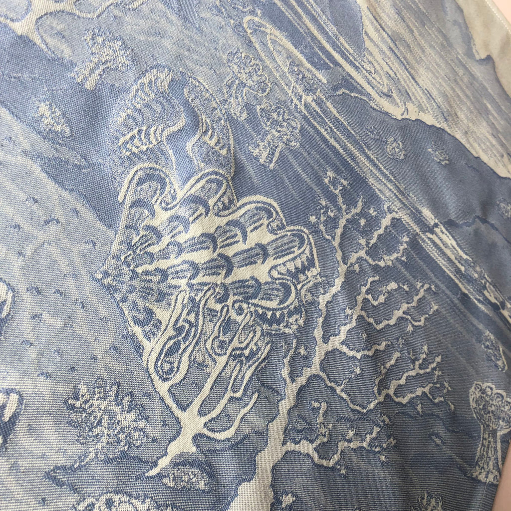 Blue Rockpool Jacquard Tea Towel