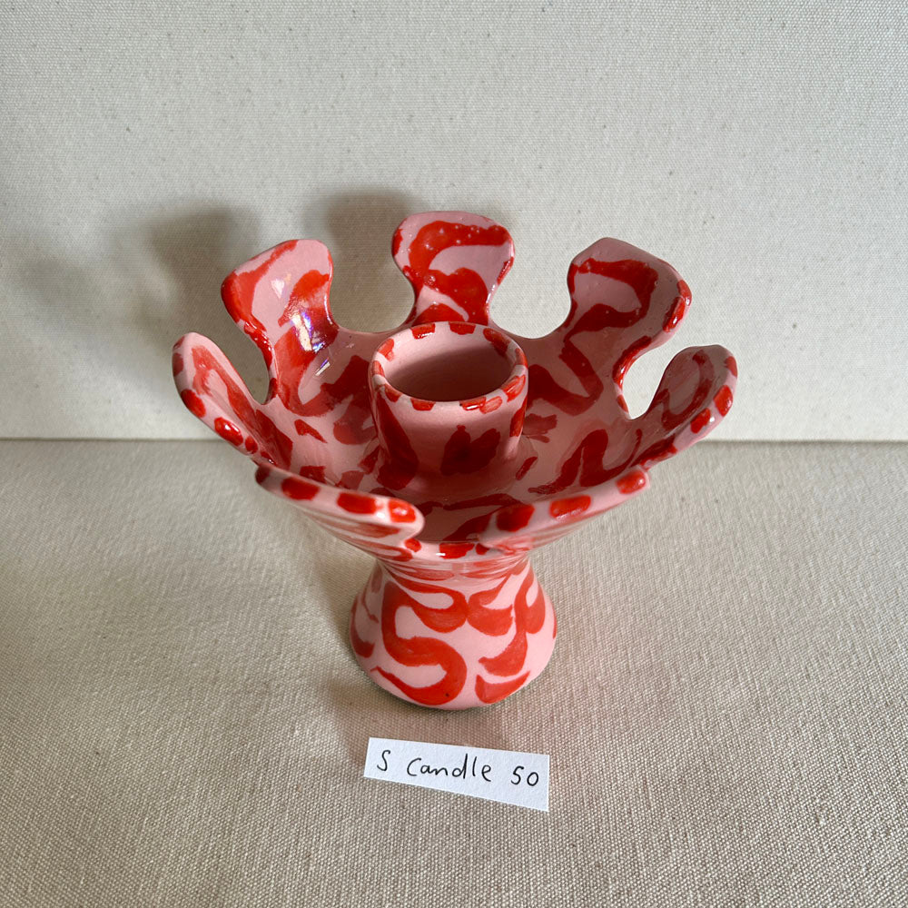 short sea anemone candle holder 050