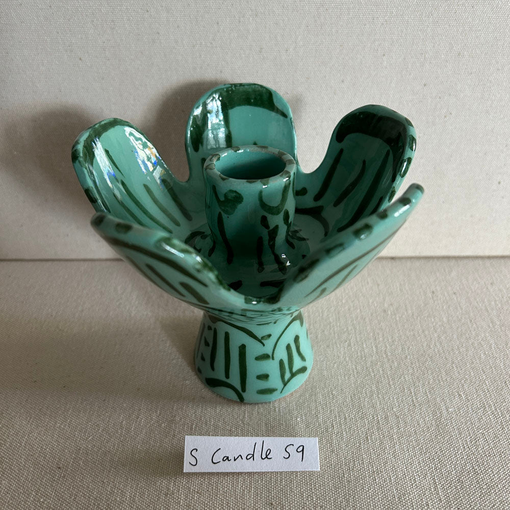 short sea anemone candle holder 059