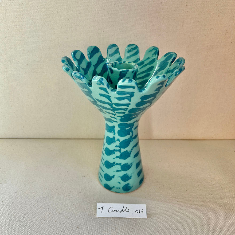 Tall sea anemone candle holder 016