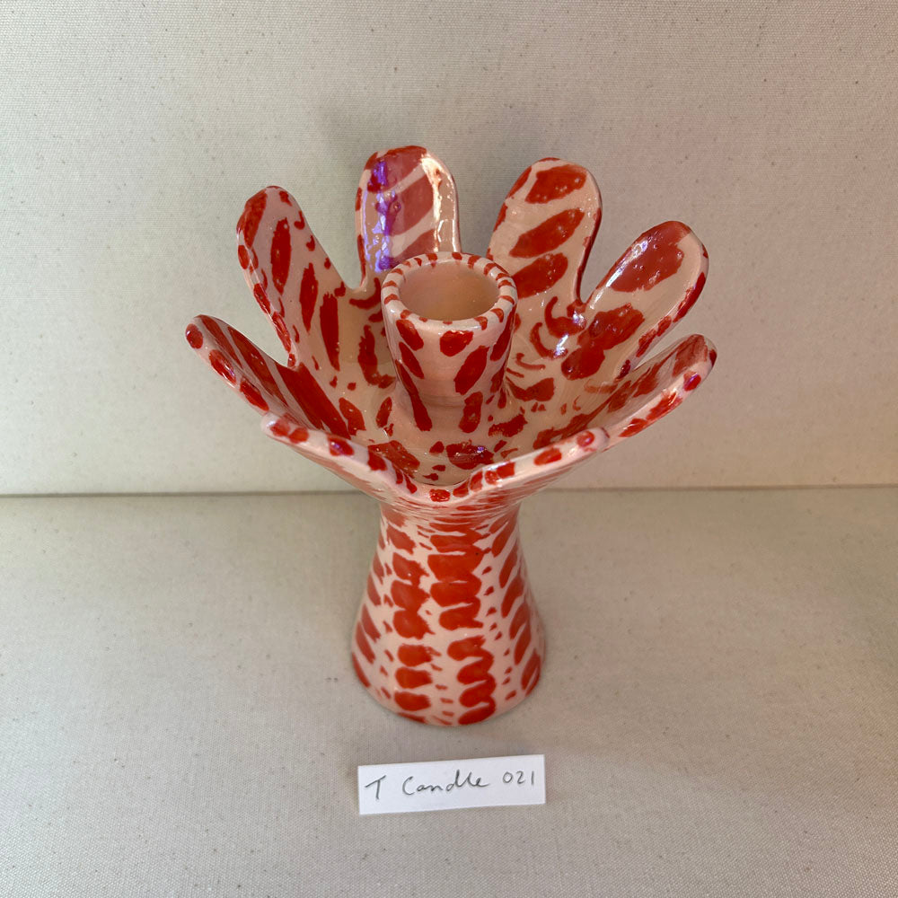 Tall sea anemone candle holder 021