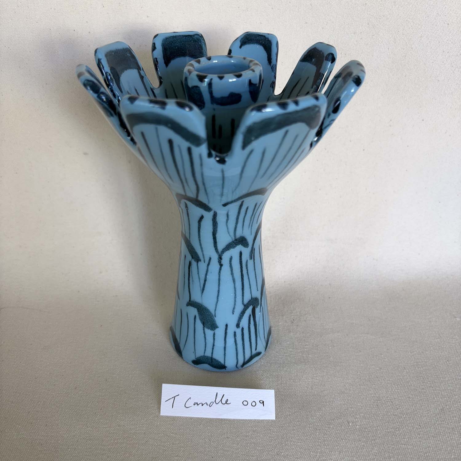 Tall sea anemone candle holder 009