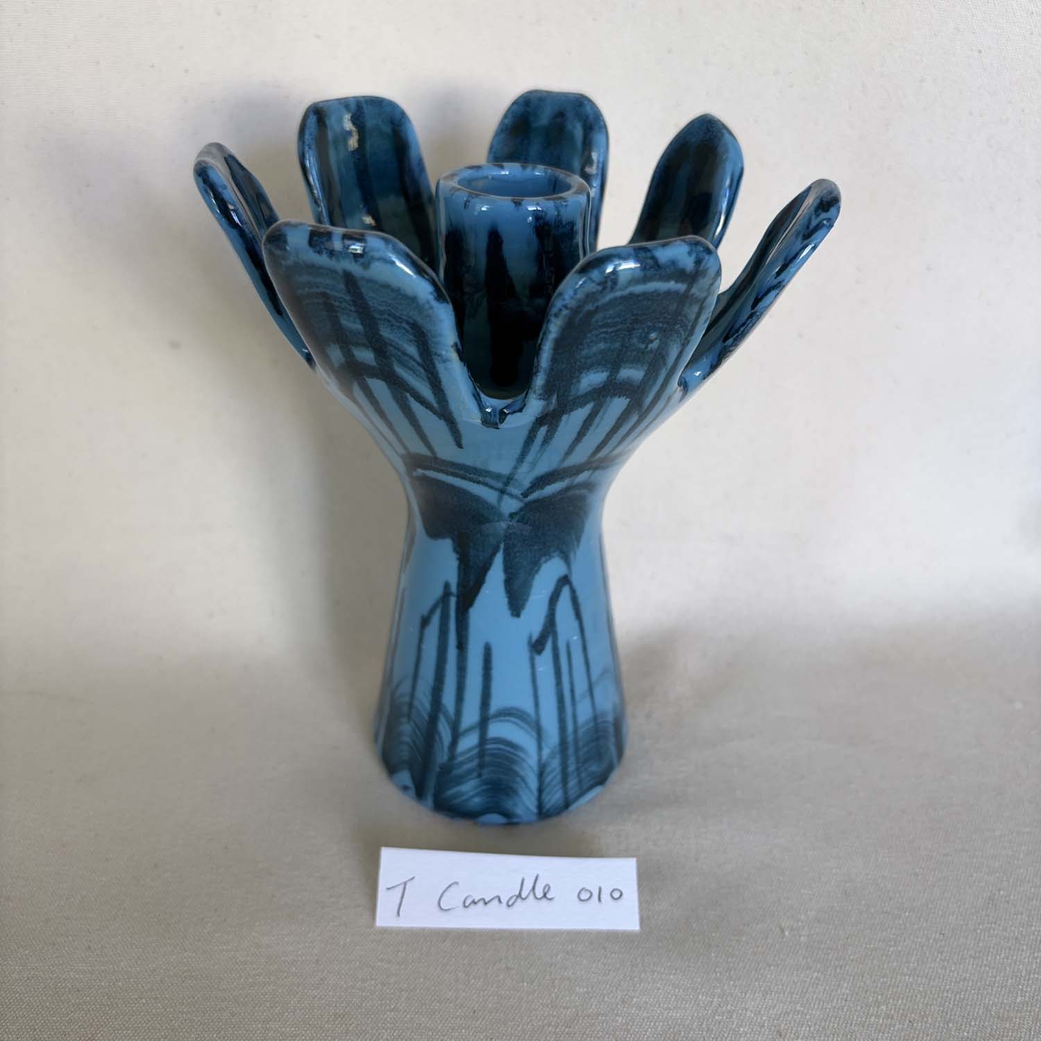 Tall sea anemone candle holder 010