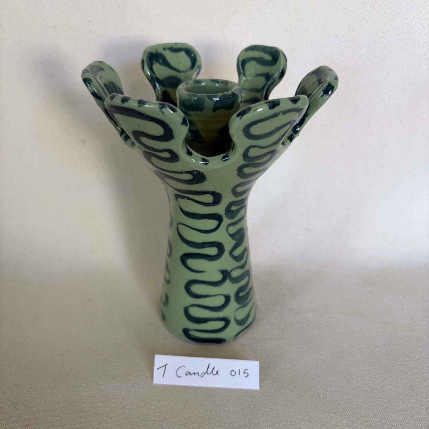 Tall sea anemone candle holder 015